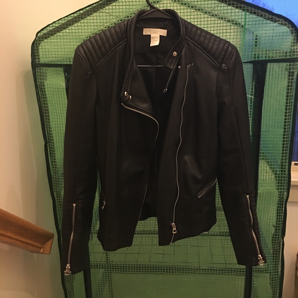 H&M faux leather jacket